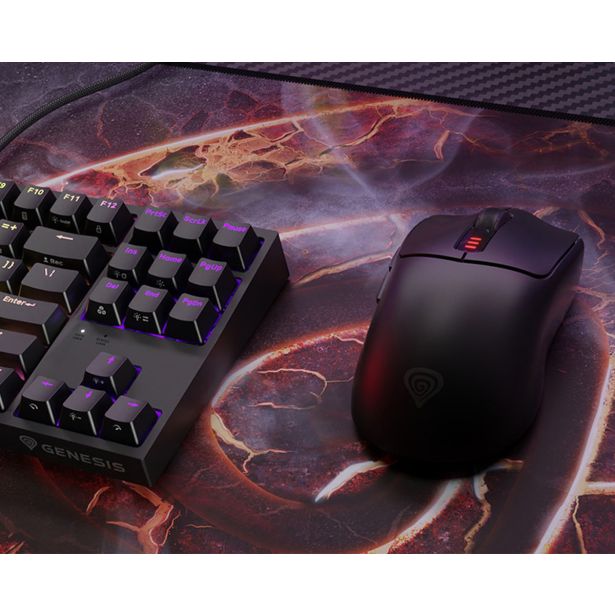 MIŠKA/KAZALNIK GENESIS ZIRCON 500 G2 BREZŽIČNA GAMING-PISARNA 10.000DPI