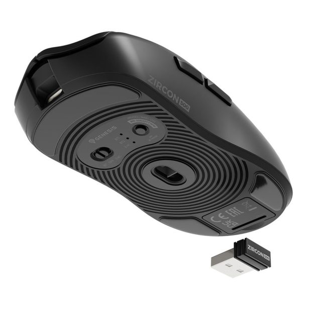 MIŠKA/KAZALNIK GENESIS ZIRCON 500 G2 BREZŽIČNA GAMING-PISARNA 10.000DPI