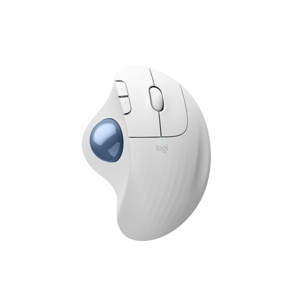 MIŠKA/KAZALNIK LOGITECH BREZŽ OPTIČNA TRACKBALL M575 S ERGO WHITE BLU