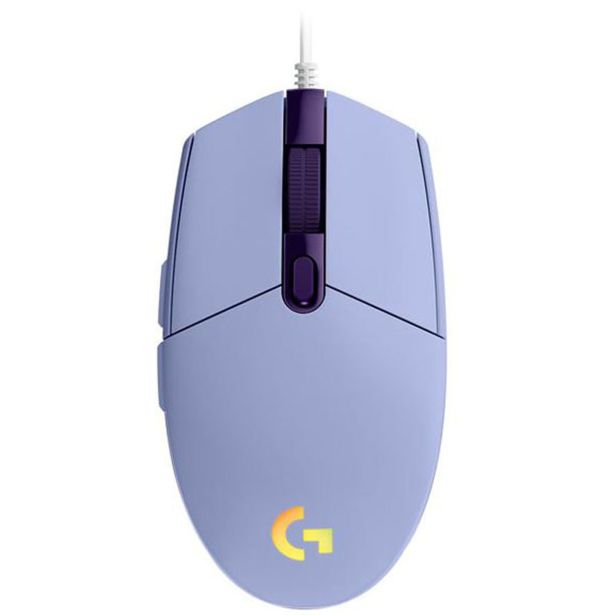 MIŠKA/KAZALNIK LOGITECH G102 LIGHTSYNC, VIJOLIČNA