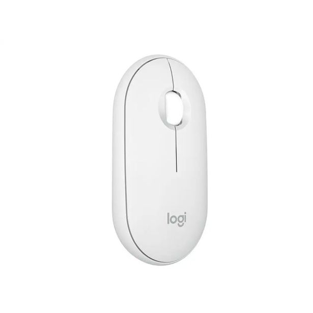 MIŠKA/KAZALNIK LOGITECH PEBBLE M350S, BELA