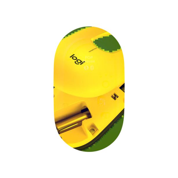 MIŠKA/KAZALNIK LOGITECH POP MOUSE, RUMENA