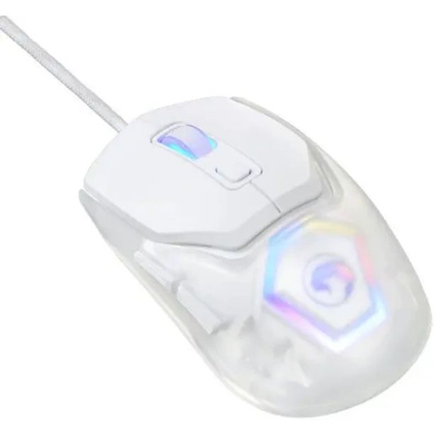 MIŠKA/KAZALNIK MARVO FIT PRO G1 LITE RGB BELA