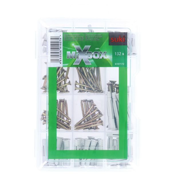 MIXBOX MEDI SET UNIVERZALNIH PZ VIJAKOV + ZIDNI VLOŽKI V ZAVITKU JE 132 KOS