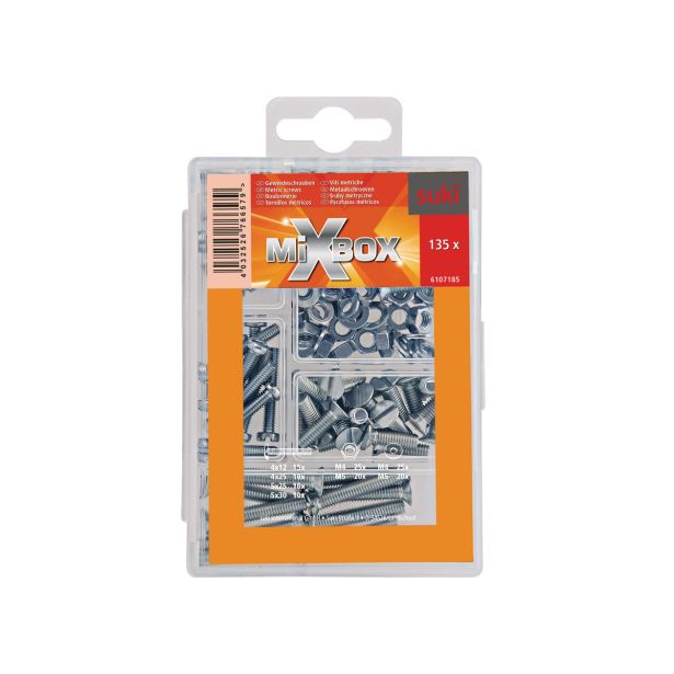 MIXBOX MINI SET METRIČNIH VIJAKOV V ZAVITKU JE 135 KOS