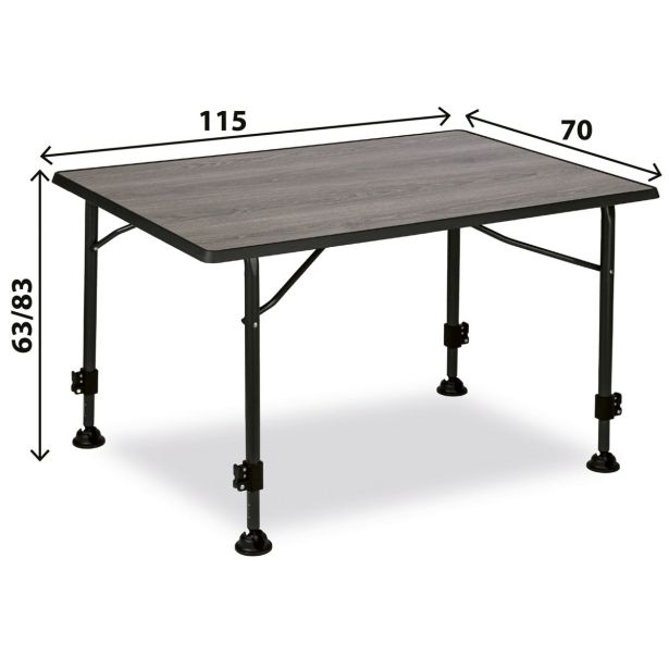 MIZA ZA KAMPIRANJE BRUNNER LINEAR 115, SIVA