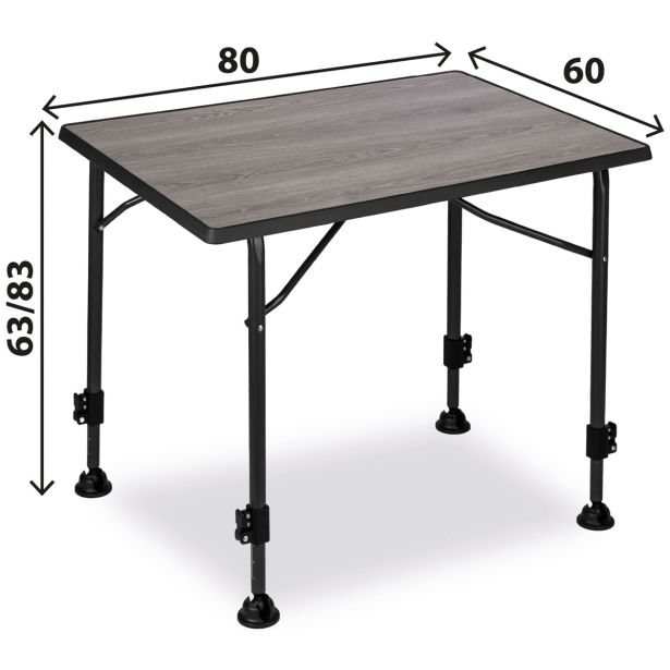 MIZA ZA KAMPIRANJE BRUNNER LINEAR 80, SIVA