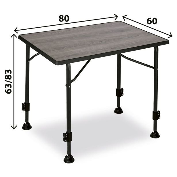 MIZA ZA KAMPIRANJE BRUNNER LINEAR 80, SIVA