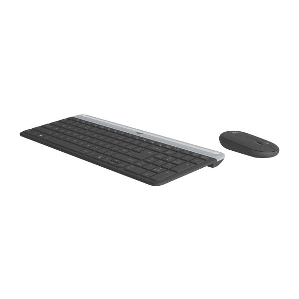 TIPKOVNICA LOGITECH SLIM MK470 + MIŠKA MK470 BREZŽIČNA GRAFITNA