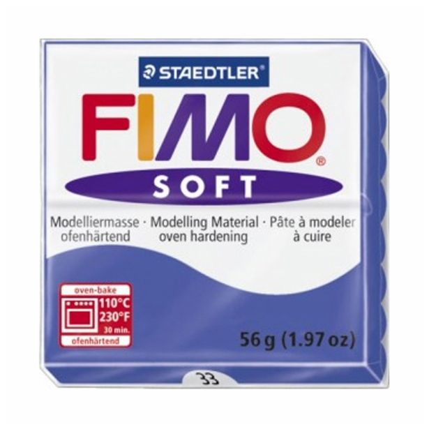 MODELIRNA MASA FIMO SOFT 33, SV.MODRA 56 G