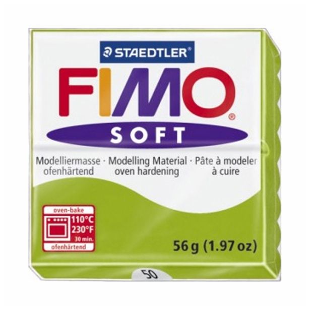 MODELIRNA MASA, PLASTELIN FIMO SOFT 50, SV.ZELENA 56 G