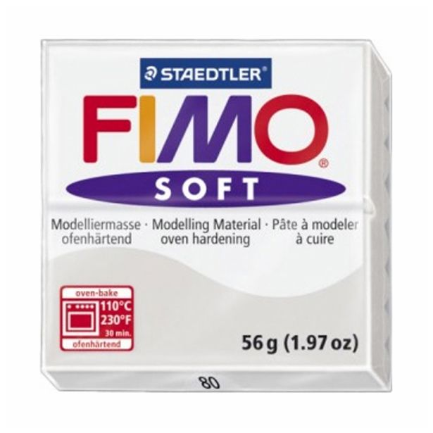 MODELIRNA MASA FIMO SOFT 80, SIVA 56 G