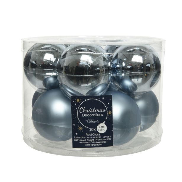 MODRE STEKLENE BUNKE, 10 KOSOV, PREMER 60 MM