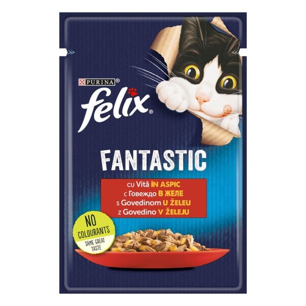 MOKRA HRANA ZA MAČKA FELIX GOVEDINA 85G