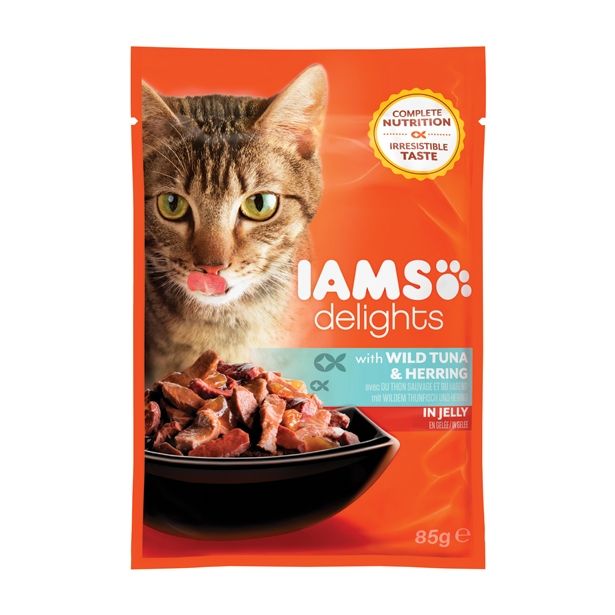MOKRA HRANA ZA MAČKA IAMS HRANA ZA MUCE TUNA SLANIK, ŽELE, 85G