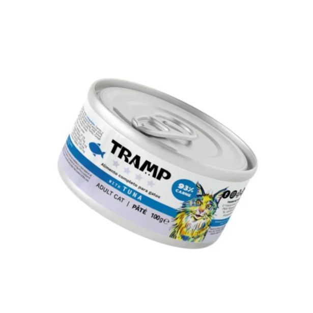 MOKRA HRANA ZA MAČKE TRAMP 4* CAT PATE WITH TUNA PURANJA PAŠTETA ZA ODRASLE MAČKE S TUNO, 16 X 100 G