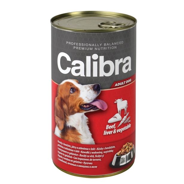 MOKRA HRANA ZA PSA CALIBRA KONZERVA PSI GOVEDINA, JETRA, ZELENJAVA 1240 G