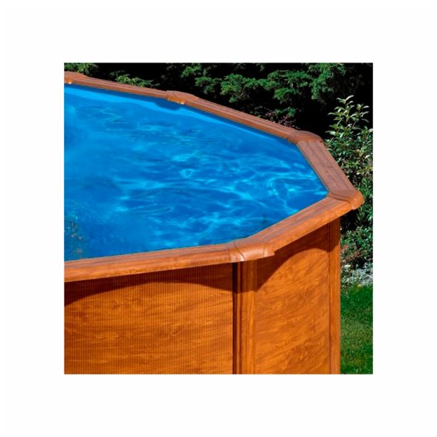 MONTAŽNI BAZEN PLANET POOL KIT 558W 550X132 CM IMITACIJA LESA