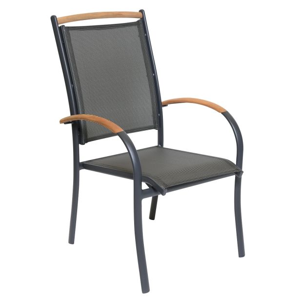 STOL IZ TEKSTILENA LESLI MONZA ANTRACIT