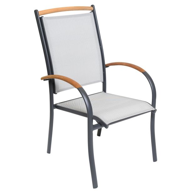 STOL IZ TEKSTILENA LESLI MONZA SIVI