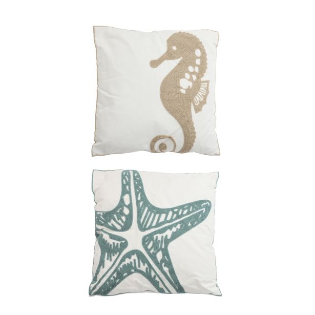 OKRASNI VZGLAVNIK MICA MORSKA ZVEZDA,KONJIČEK 43X43 CM