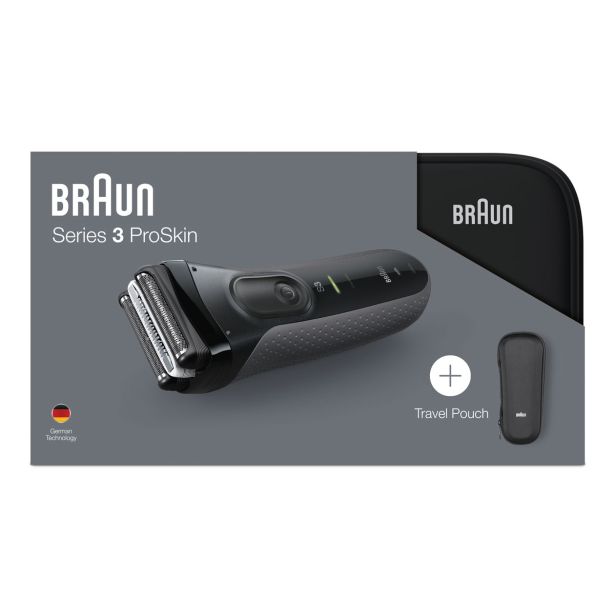 MOŠKI BRIVNIK BRAUN 3-3000 BLACK + TORBICA