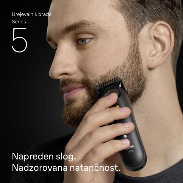 MOŠKI UREJEVALNIK BRAUN BT 5560 ZA BRADO +8 NASTAVKOV