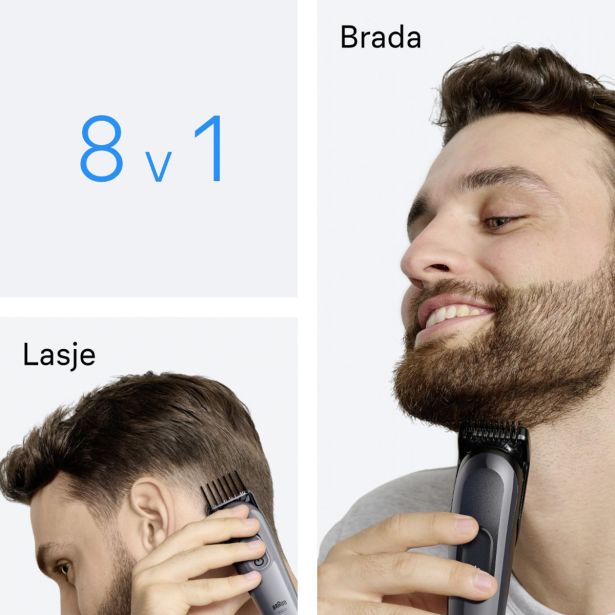 MOŠKI UREJEVALNIK BRAUN MULTIGROOMER AIO 3540 8 V 1