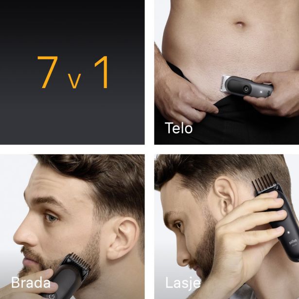 MOŠKI UREJEVALNIK BRAUN MULTIGROOMER AIO 5520 7 V 1