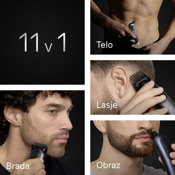 MOŠKI UREJEVALNIK BRAUN MULTIGROOMER AIO 7540 11 V 1