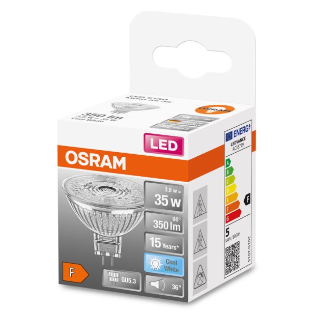 NIZKONAPETOST.LED ŽARNICA OSRAM MR16 3.8W/840, 36°, 12V STAR, GU5.3
