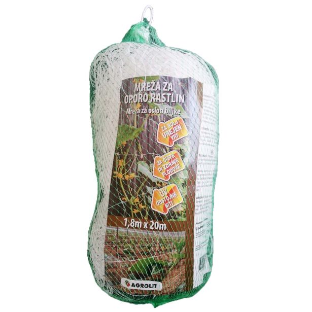 VRTNARSKI PRIPOMOČEK MREŽA ZA OPORO RASTLIN 1.2M X 20M