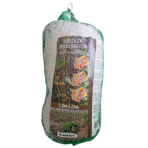 VRTNARSKI PRIPOMOČEK MREŽA ZA OPORO RASTLIN 1.8M X 20M