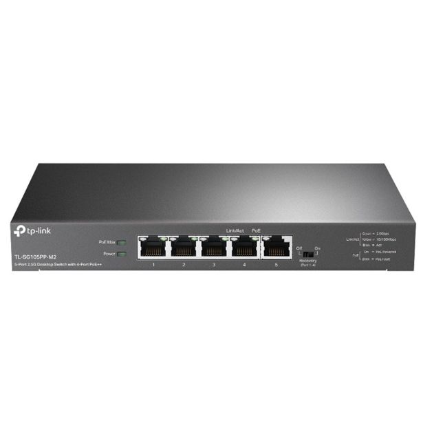 MREŽNI USMERNIK (ROUTER) TP-LINK LAN 5 PORT TL-SG105PP-M2 2.5G 4-PORT