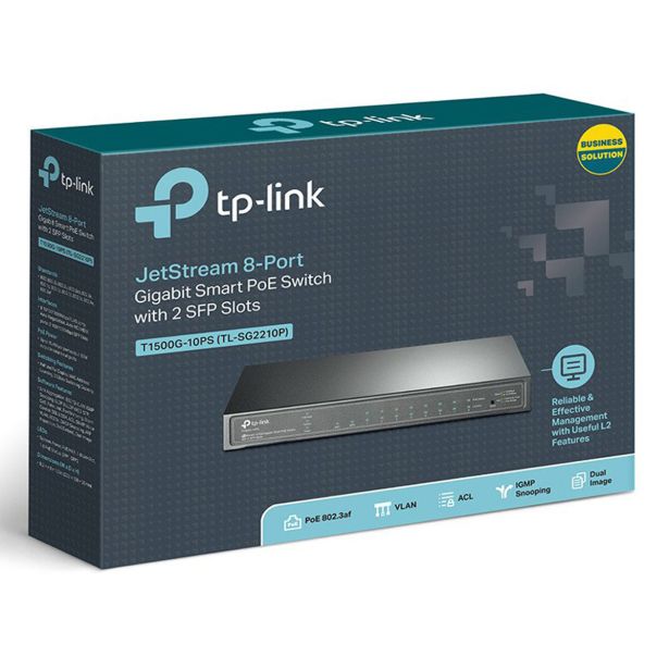 MREŽNI USMERNIK (ROUTER) TP-LINK LAN 8 PORT T1500G-10PS GIGA POE 2 SF