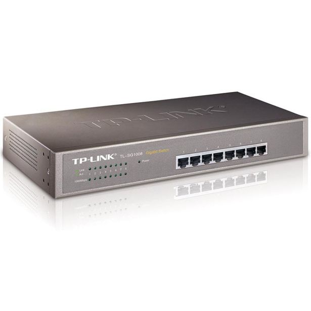 MREŽNI USMERNIK (ROUTER) TP-LINK LAN 8 PORT TL-SG1008 GIGABIT V6.0 #