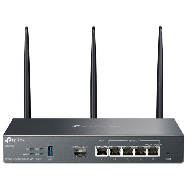 MREŽNI USMERNIK (ROUTER) TP-LINK USMERJEVALNIK WLAN VPN E R706W 2.4&5GHZ AX3000 GIG