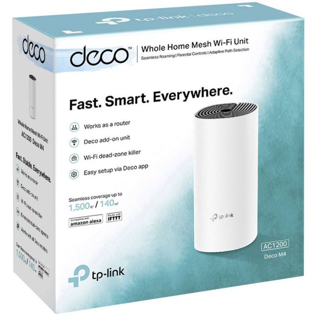 MREŽNI USMERNIK (ROUTER) TP-LINK WLAN DECO M4 2.4&5GHZ AC1200 1 PACK MESH