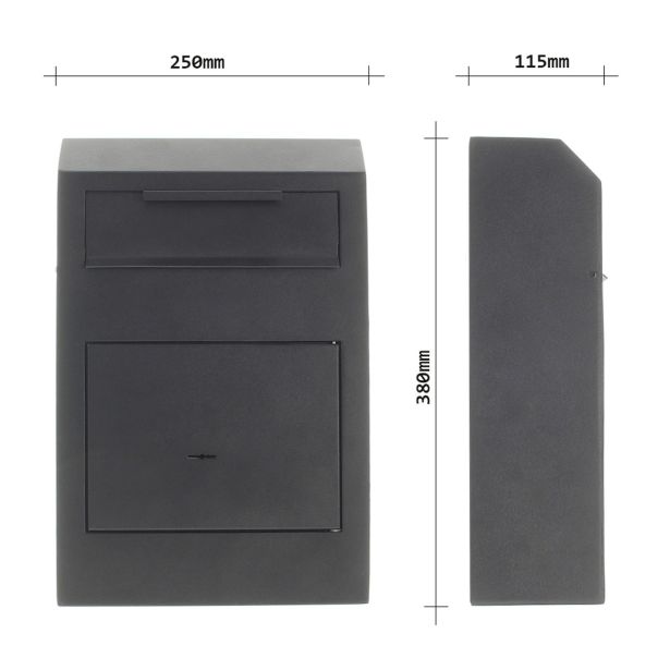 NABIRALNIK ZA PAKETE ROTTNER CASHMATIC 380X250X115MM, ANTRACIT