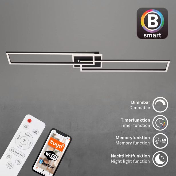 NADGRADNA SMART SVETILKA BRILONER FRAME S LED, 40W CCT B-SMART WIFI+BLUETOOTH