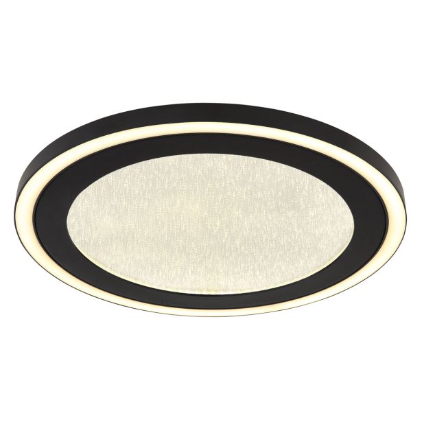 NADGRADNA STROP. SVETILKA GLOBO DAVIES 24W NW OKROGLA, ČRN ROB