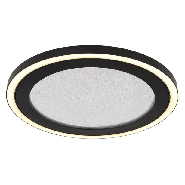 NADGRADNA STROP. SVETILKA GLOBO DAVIES 24W NW OKROGLA, ČRN ROB