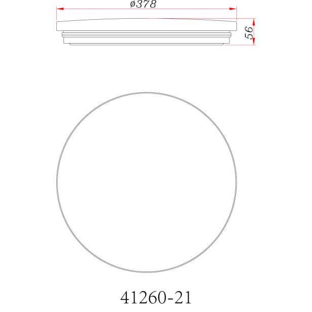 NADGRADNA STROP. SVETILKA GLOBO HUBERT 24W WW