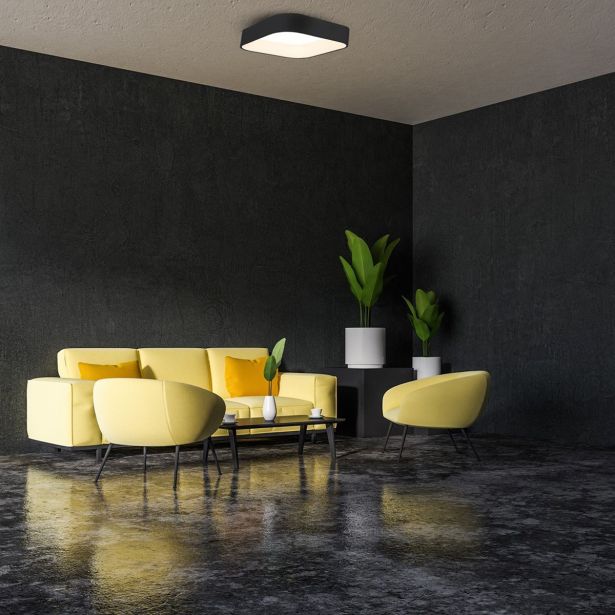 NADGRADNA STROP. SVETILKA MILAGRO ASTRO ČRNA 24W LED ML6356