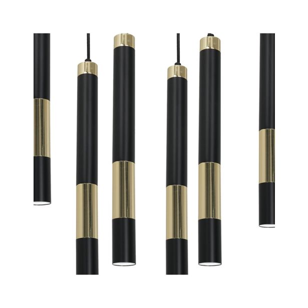 NADGRADNA STROP. SVETILKA MILAGRO DALLAS ZLATA 8X MINIGU10 MLP6551