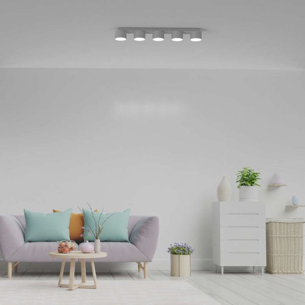 NADGRADNA STROP. SVETILKA MILAGRO DIXIE BELA 5XGX53 MLP7542