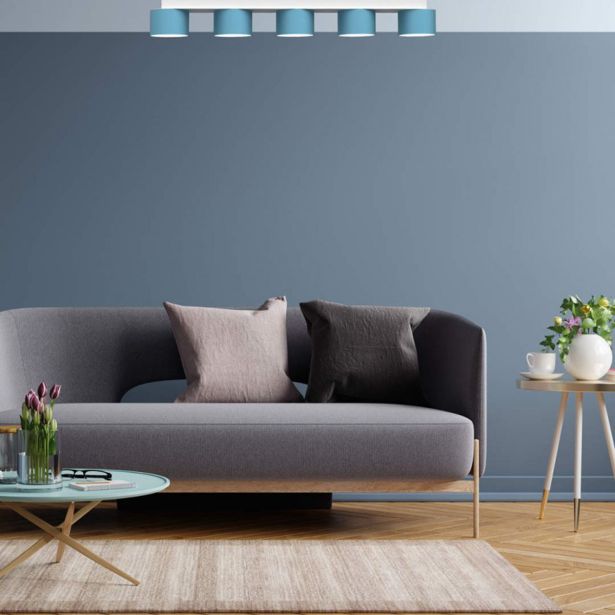 NADGRADNA STROP. SVETILKA MILAGRO DIXIE MODRA/BELA 5XGX53 MLP7552