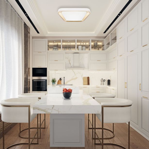 NADGRADNA STROP. SVETILKA MILAGRO QUADRO ZLATA 66W ML7933