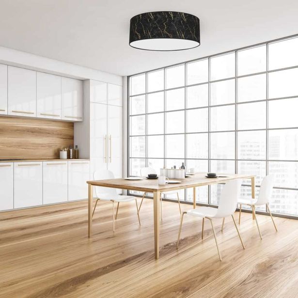 NADGRADNA STROP. SVETILKA MILAGRO SENSO ČRNA 3XE27 MLP7296 50CM OKROGLA