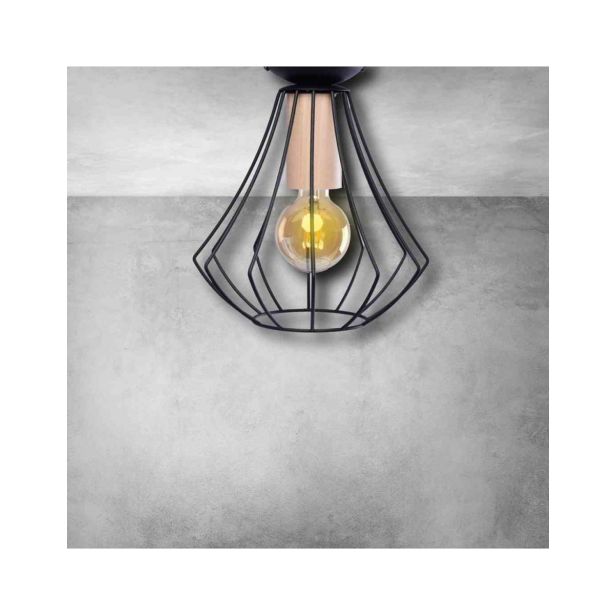 NADGRADNA STROP. SVETILKA MILAGRO WILL BLACK 1XE27 MLP4189